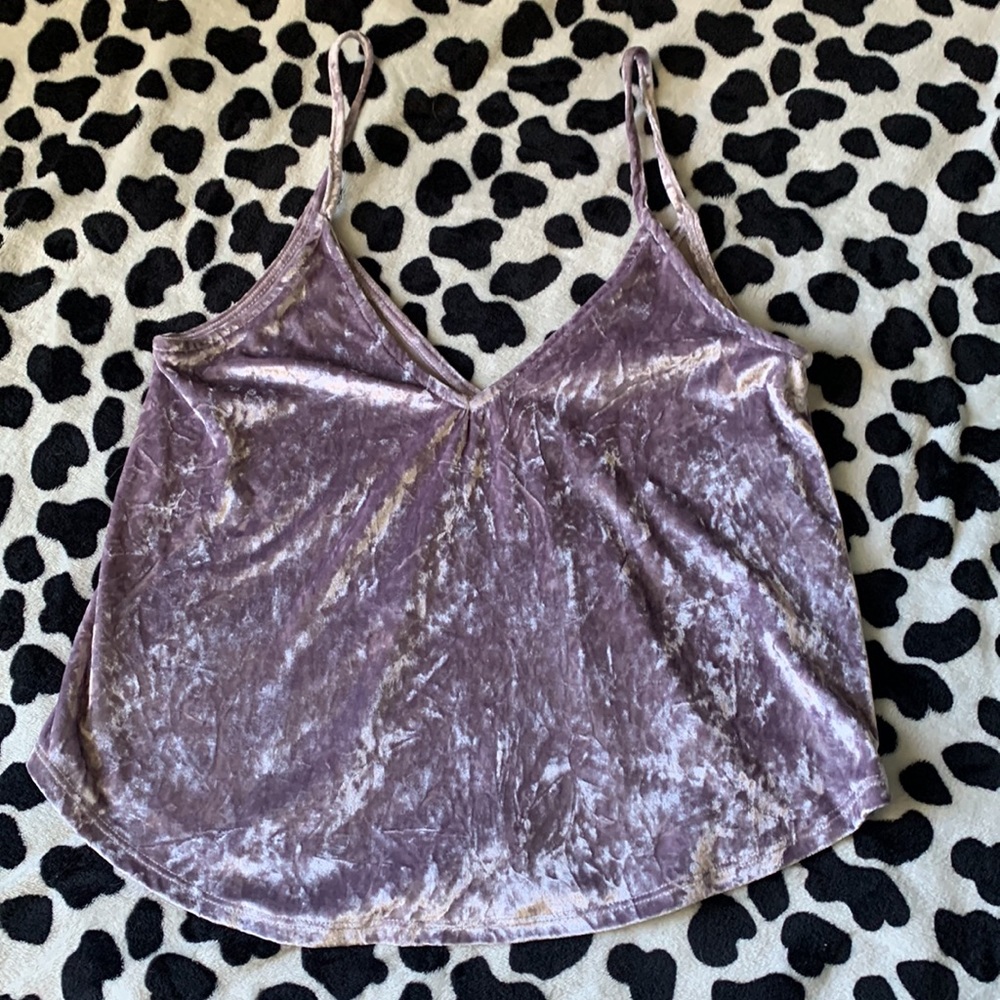 Full tilt Tilly velvet purple top 🎽